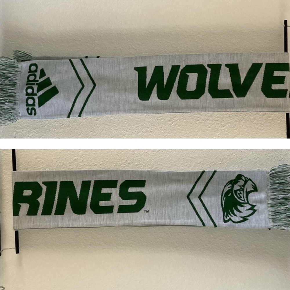 ADIDAS Utah Valley Wolverines Grey Scarf - Picture 4 of 6